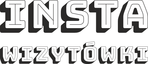 insta wizytowki logo czarne